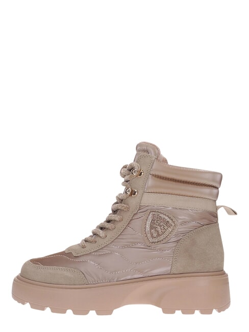 BLANCA amphibiens de cuir beige - Chaussures Femme