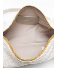 BORBONESE VIS-A-VIS Petit sac bandouli&egrave;re coton blanc - Sacs pour Femme - 6
