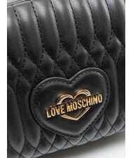 LOVE MOSCHINO BUBBLY LOVE Mini sac bandouli&egrave;re Noir - Sacs pour Femme - 3
