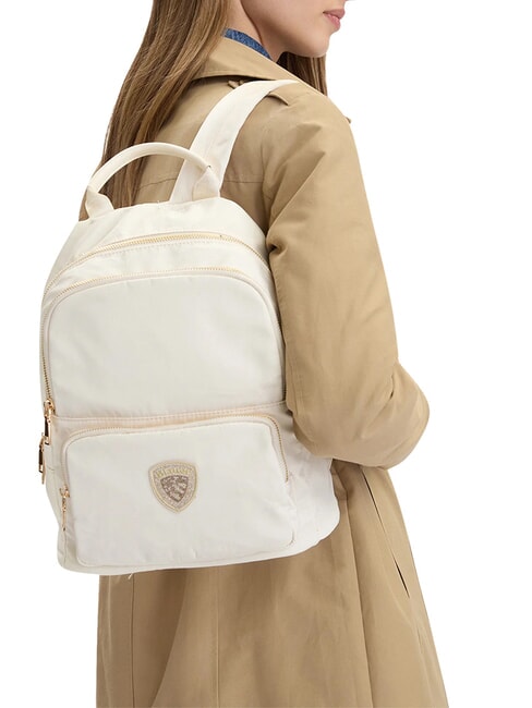 TWENTYFOUR Sac &agrave; dos multipoches blanc - Sacs pour Femme