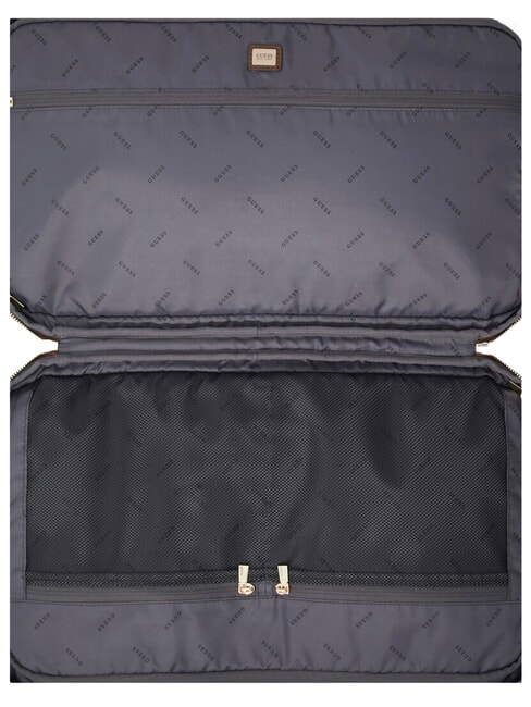 BERTA Sac de voyage avec bandouli&egrave;re logo latte / marron - Sacs de voyage