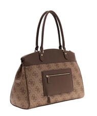 GUESS BERTA Sac &agrave; main logo latte / marron - Sacs pour Femme - 2