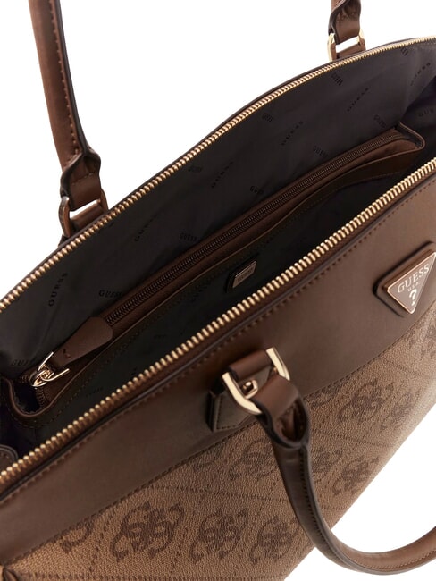 BERTA Sac &agrave; main logo latte / marron - Sacs pour Femme