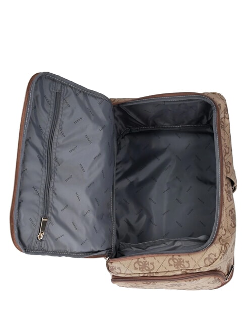 BERTA Sac &agrave; dos multipoches, compartiment sous si&egrave;ge 45 cm logo latte / marron - Sacs pour Femme