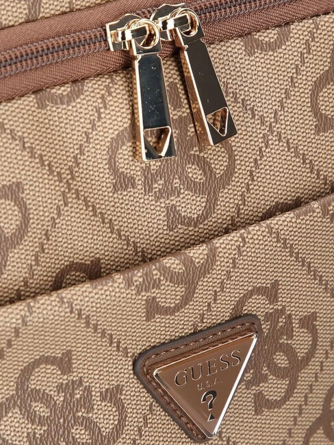 BERTA Sac &agrave; dos multipoches, compartiment sous si&egrave;ge 45 cm logo latte / marron - Sacs pour Femme