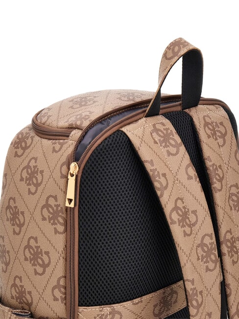 BERTA Sac &agrave; dos multipoches, compartiment sous si&egrave;ge 45 cm logo latte / marron - Sacs pour Femme