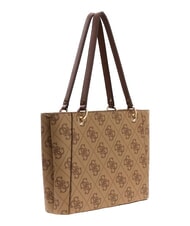 GUESS NOELLE 2 sac de courses, sac bandouli&egrave;re logo latte / marron - Sacs pour Femme - 2