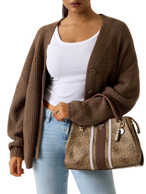 NOELLE 2 LUXURY Sac &agrave; main logo latte / marron - Sacs pour Femme
