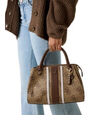 GUESS NOELLE 2 LUXURY Sac &agrave; main logo latte / marron - Sacs pour Femme - 3