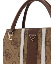 GUESS NOELLE 2 LUXURY Sac &agrave; main logo latte / marron - Sacs pour Femme - 6