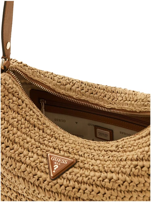 OFELIA sac bandouli&egrave;re naturel / cognac - Sacs pour Femme