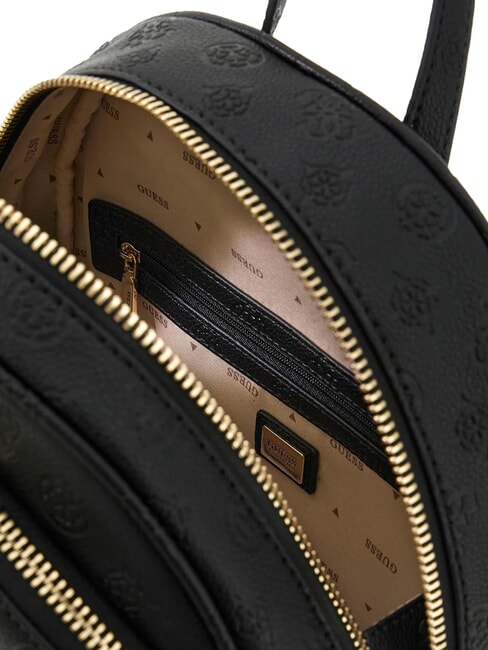 MANHATTAN 2 Sac &agrave; dos logo noir - Sacs pour Femme