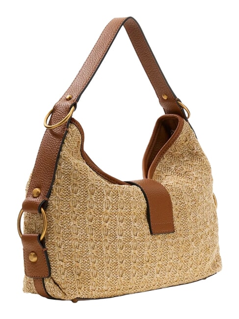 CAMDEN sac bandouli&egrave;re naturel / cognac - Sacs pour Femme
