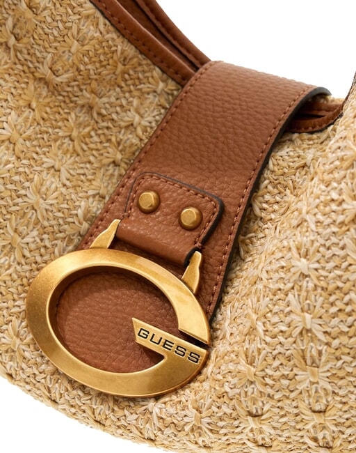 CAMDEN sac bandouli&egrave;re naturel / cognac - Sacs pour Femme