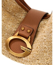 GUESS CAMDEN sac bandouli&egrave;re naturel / cognac - Sacs pour Femme - 4
