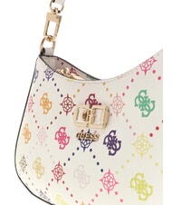 GUESS EMELIE LOGO sac bandouli&egrave;re multi-logos - Sacs pour Femme - 4