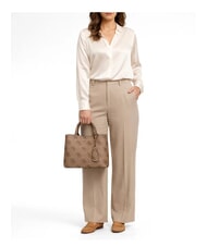 GUESS MERIDIAN 2 Sac &agrave; main avec bandouli&egrave;re LOGO DE LAIT - Sacs pour Femme - 2