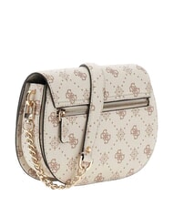 GUESS EMELIE LOGO sac bandouli&egrave;re logo vanille - Sacs pour Femme - 3