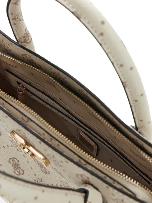 EMELIE LOGO2 Sac &agrave; main avec bandouli&egrave;re logo vanille - Sacs pour Femme