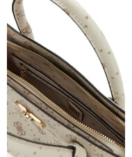 GUESS EMELIE LOGO2 Sac &agrave; main avec bandouli&egrave;re logo vanille - Sacs pour Femme - 4