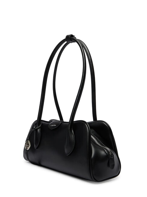 EMBOSSED LOGO BUSINE sac bandouli&egrave;re sur noir - Sacs pour Femme