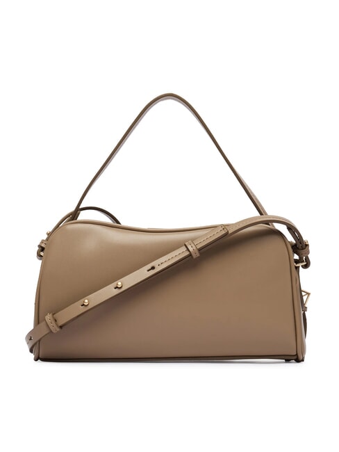 EMBOSSED LOGO BUSINE Sac &agrave; main avec bandouli&egrave;re taupe du d&eacute;sert - Sacs pour Femme