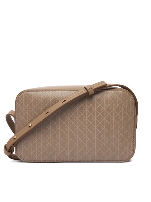 COATED EMBLEM Mini sac bandouli&egrave;re taupe d&eacute;sert aop - Sacs pour Femme