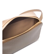 CALVIN KLEIN COATED EMBLEM Mini sac bandouli&egrave;re taupe d&eacute;sert aop - Sacs pour Femme - 5