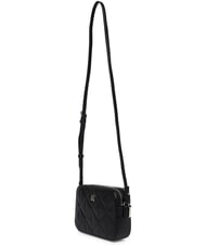CALVIN KLEIN QUILTED EMBLEM Mini sac bandouli&egrave;re sur noir - Sacs pour Femme - 3