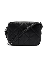 CALVIN KLEIN QUILTED EMBLEM Mini sac bandouli&egrave;re sur noir - Sacs pour Femme - 4