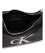 CALVIN KLEIN BOLD MONOGRAM Sac &agrave; bandouli&egrave;re noir et blanc - Sacs pour Femme - 5
