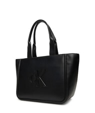 CALVIN KLEIN BOLD MONOGRAM sac &agrave; bandouli&egrave;re sur noir - Sacs pour Femme - 3