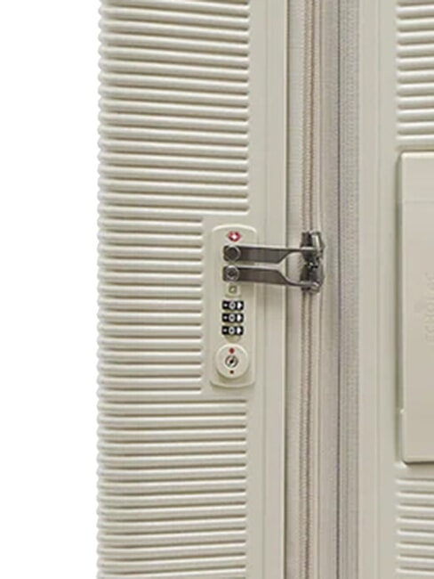 ULTIMA Chariot rigide de taille moyenne, extensible beige - Valises Rigides