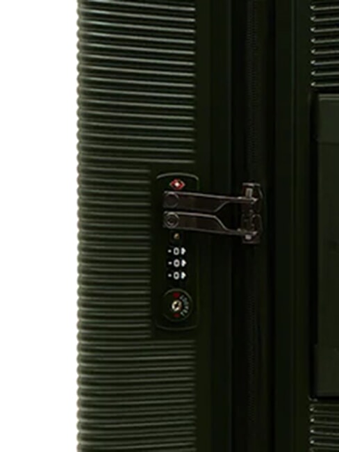 ULTIMA valise cabine rigide extensible olive fonc&eacute; - Valises cabine