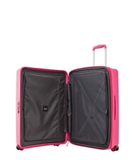 ECHOLAC FORZA Chariot &agrave; bagages &agrave; main extensible rose lumineux - Valises cabine - 2