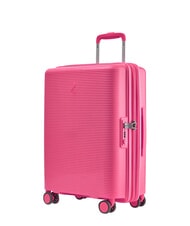 ECHOLAC FORZA Chariot &agrave; bagages &agrave; main extensible rose lumineux - Valises cabine - 3