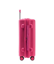 ECHOLAC FORZA Chariot &agrave; bagages &agrave; main extensible rose lumineux - Valises cabine - 4