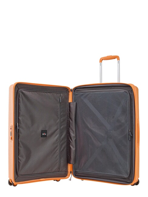 FORZA Chariot &agrave; bagages &agrave; main extensible abricot &eacute;cras&eacute; - Valises cabine