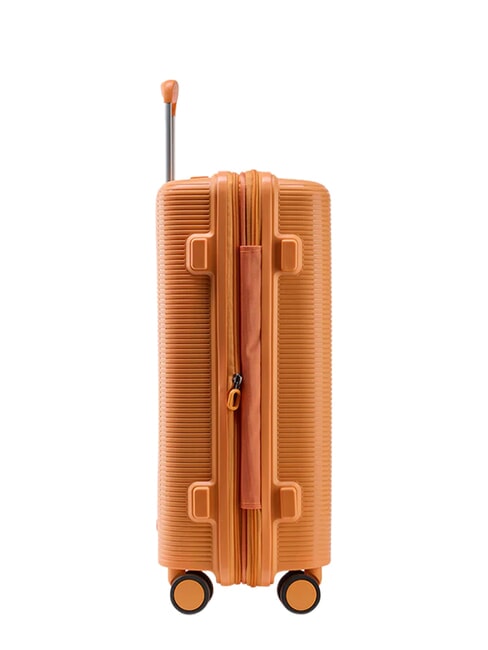 FORZA Chariot &agrave; bagages &agrave; main extensible abricot &eacute;cras&eacute; - Valises cabine