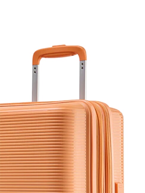 FORZA Chariot &agrave; bagages &agrave; main extensible abricot &eacute;cras&eacute; - Valises cabine