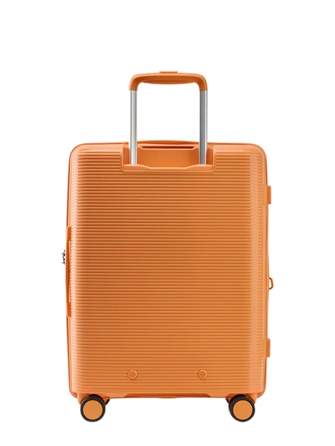 FORZA Chariot &agrave; bagages &agrave; main extensible abricot &eacute;cras&eacute; - Valises cabine