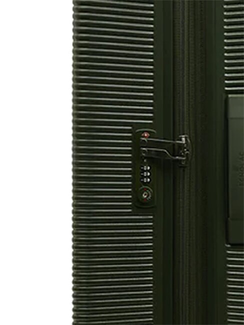 ULTIMA chariot grand, rigide et extensible olive fonc&eacute; - Valises Rigides