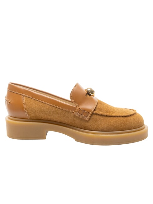 CAMPIONARIO - SFERA  mocassins en cuir base de brandy et de miel - Chaussures Femme