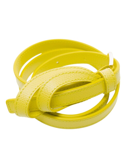 CAMPIONARIO - SFERA  Ceinture en cuir, pour femme jaune de c&egrave;dre - Ceintures