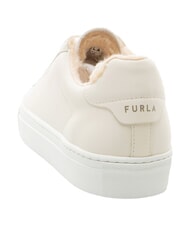 FURLA CAMPIONARIO - NICE  Baskets en cuir talc h+naturel int. - Chaussures Femme - 4