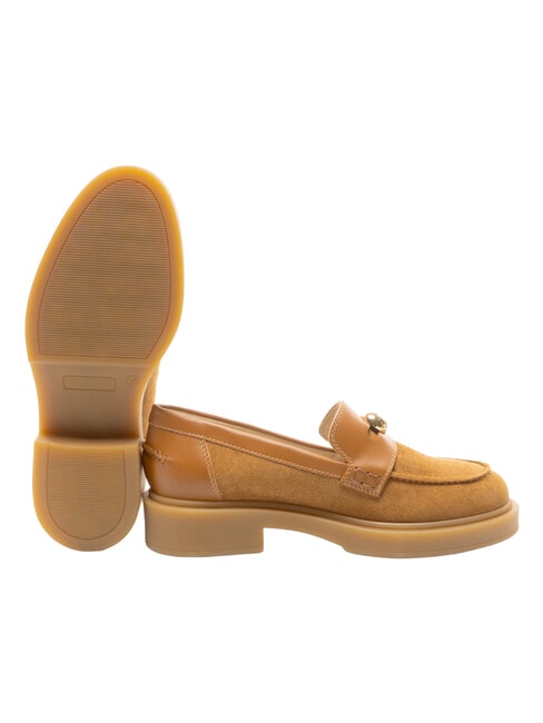 CAMPIONARIO - SFERA  mocassins en cuir base de brandy et de miel - Chaussures Femme