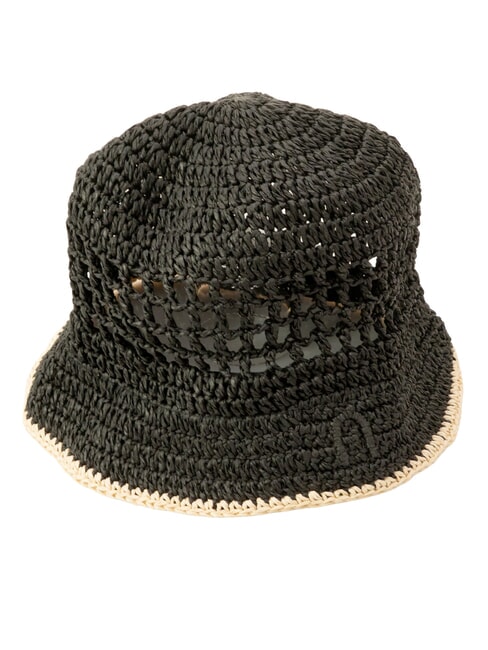 CAMPIONARIO - GIOVE  Chapeau en nylon noir+naturel - Bonnets