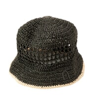 FURLA CAMPIONARIO - GIOVE  Chapeau en nylon noir+naturel - Bonnets - 3