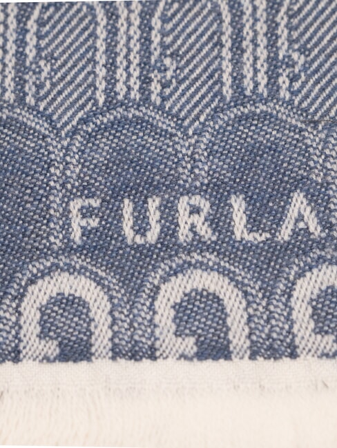 CAMPIONARIO - NET  &eacute;tole en laine tons denim - &Eacute;charpes