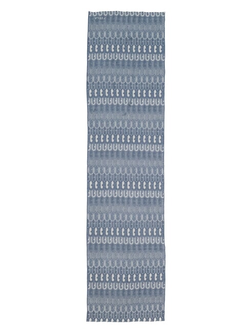 CAMPIONARIO - NET  &eacute;tole en laine tons denim - &Eacute;charpes